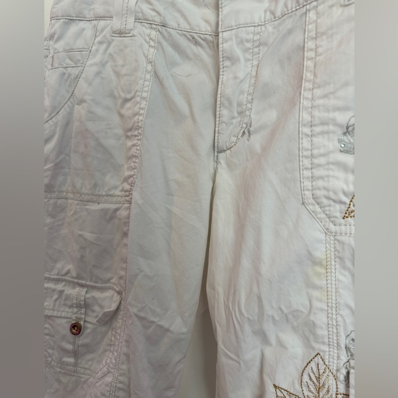 Vintage 2000s Express Low-Waist Embroidered Capris🌹 - Picture 6 of 6